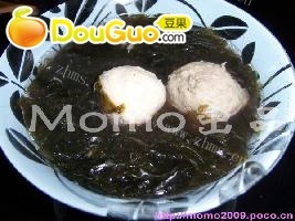 好喝的紫菜双丸汤