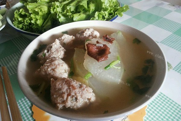 好喝的冬瓜丸子汤