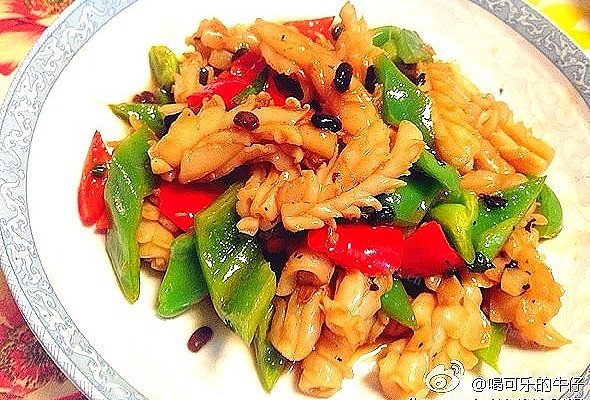 自制豉椒炒鱿鱼