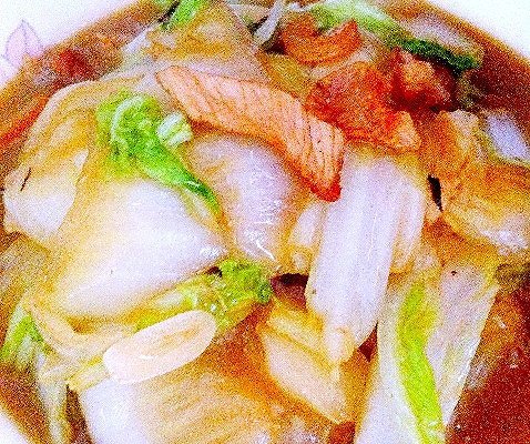 家常白菜炒肉