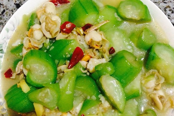 丝瓜烧扇贝