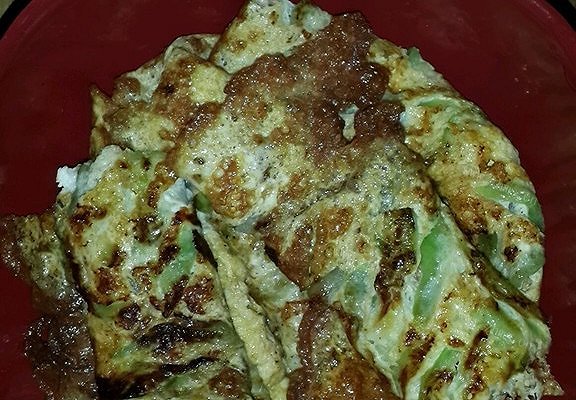 鸡蛋摊丝瓜