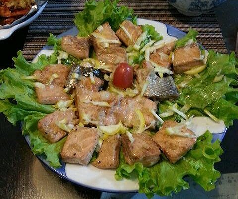 家常香煎三文鱼