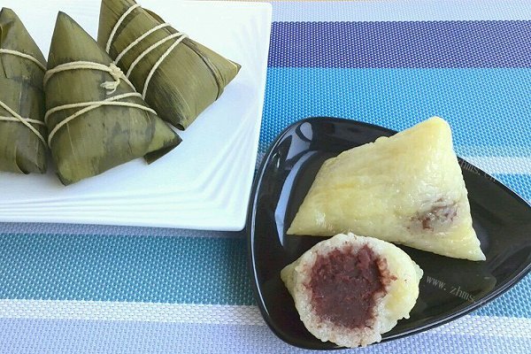 家常豆沙粽