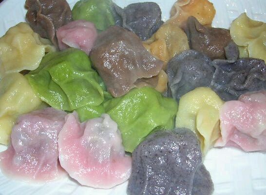 逗逼大静 彩色馄饨、饺子、面条
