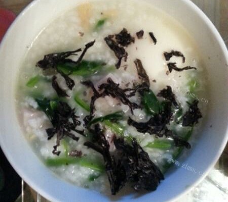 海鲜菠菜粥