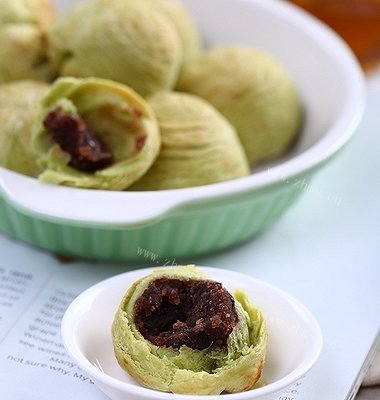 抹茶豆沙酥
