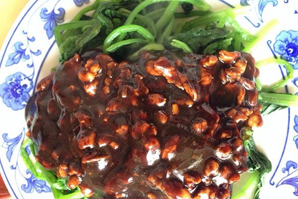 自制菠菜扣肉