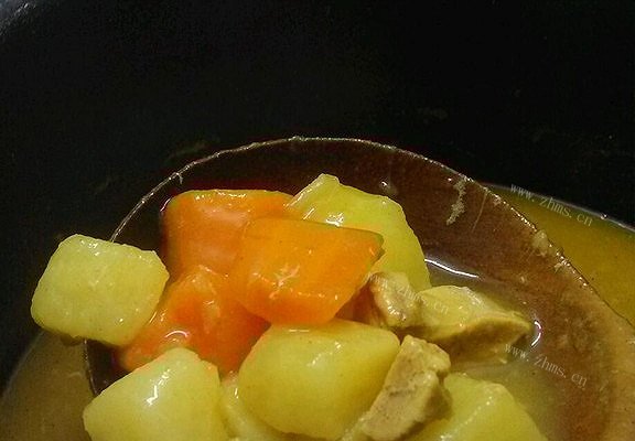 简易猪肉咖喱面