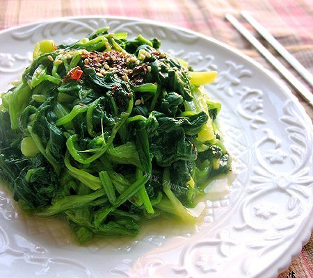 凉拌菠菜