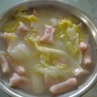 小白菜煮虾饺