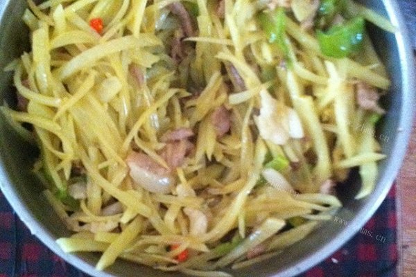 马铃薯炒肉丝