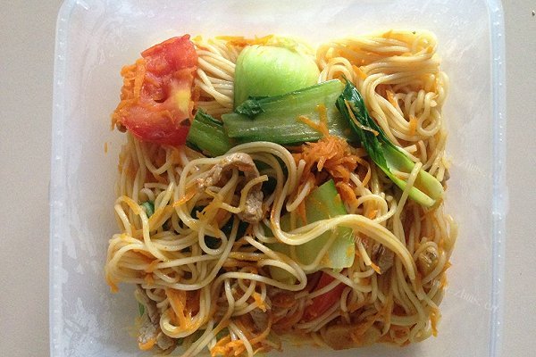 自制肉丝炒面