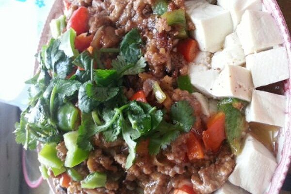 家常肉末蒸豆腐