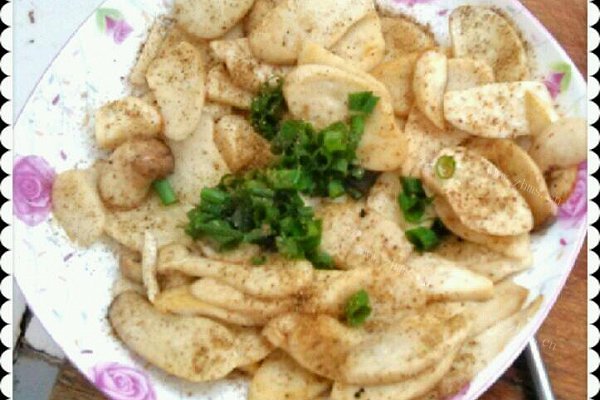 自制电饼铛考椒盐杏鲍菇