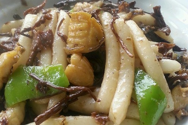 小鲍鱼茶树菇炒年糕