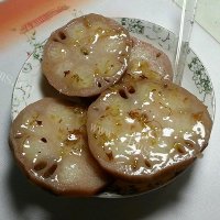 红糖糯米桂花藕