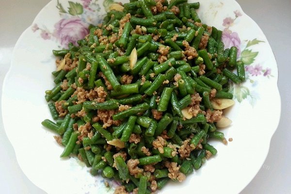 肉末炒豇豆