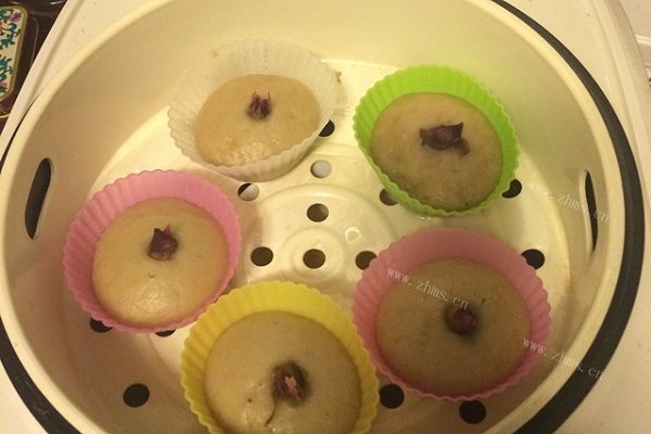 自制玫瑰蜂蜜发糕