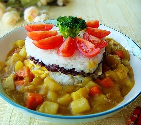 咖喱米饭蛋糕