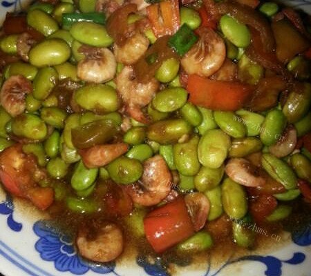 毛豆炒虾米