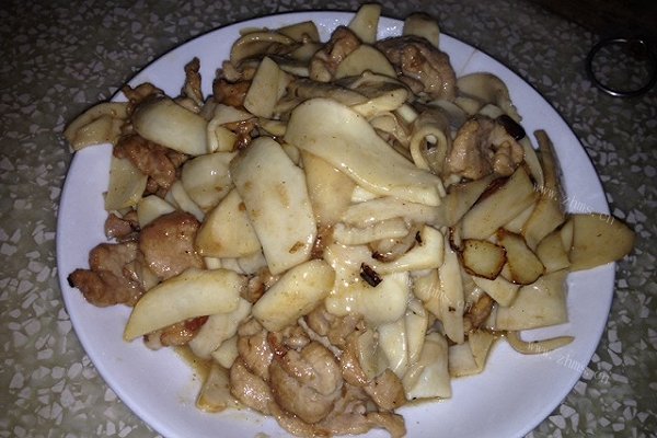 杏鲍菇炒肉片