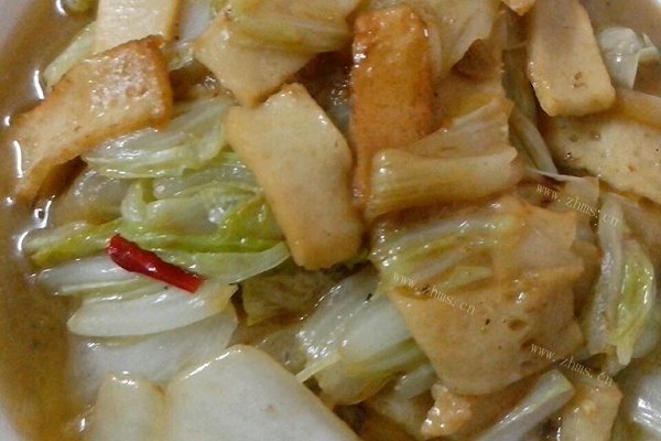 自制大白菜烧鱼豆腐