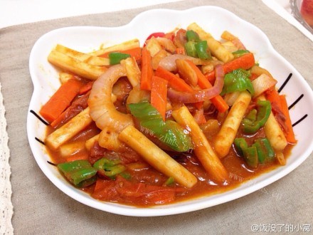 家庭版辣味年糕