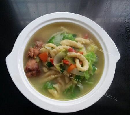 手工鸡蛋香菇面条