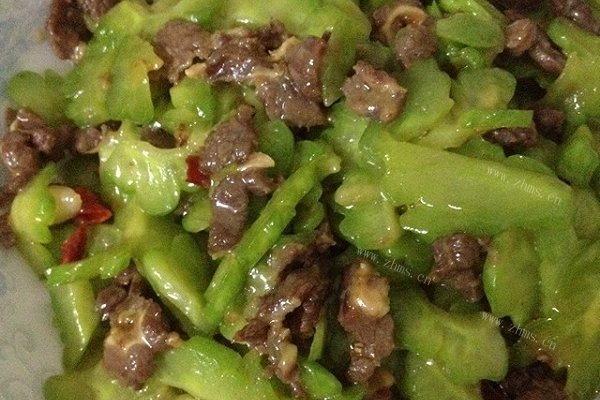 苦瓜炒牛肉