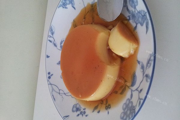 自制焦糖香草布丁