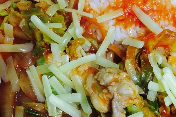 中西结合番茄汁盖饭