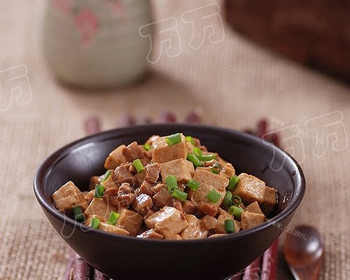 肉末烧豆腐