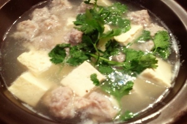 自制豆腐丸子锅