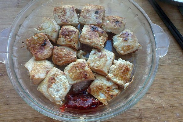 五花肉煎豆腐