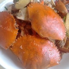 姜葱炒蟹