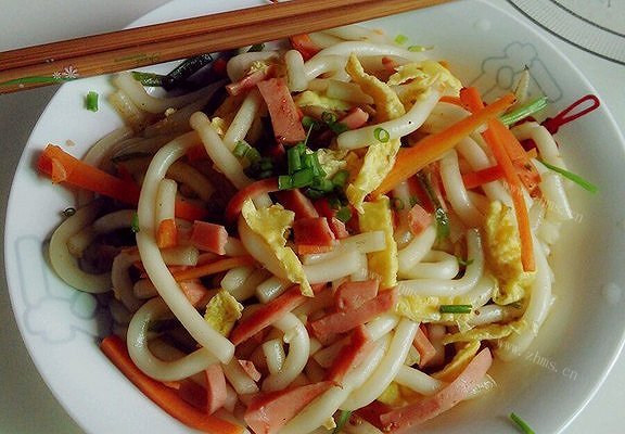 炒营养土豆粉（乌冬面）