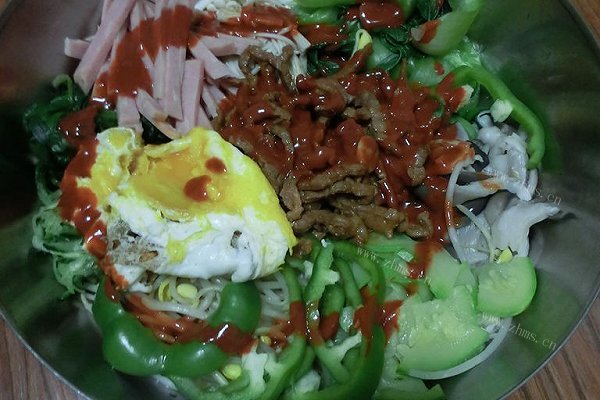 简单好吃的韩式金三顺拌饭