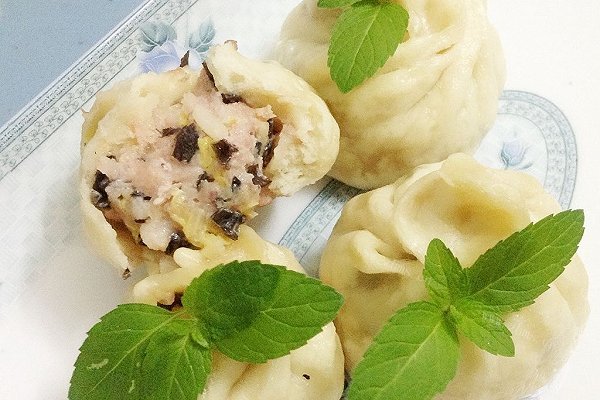 美味的黑木耳肉包