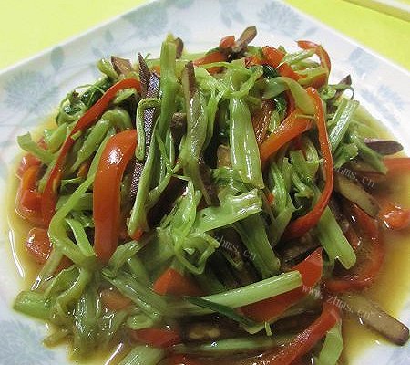 家常素炒空心菜