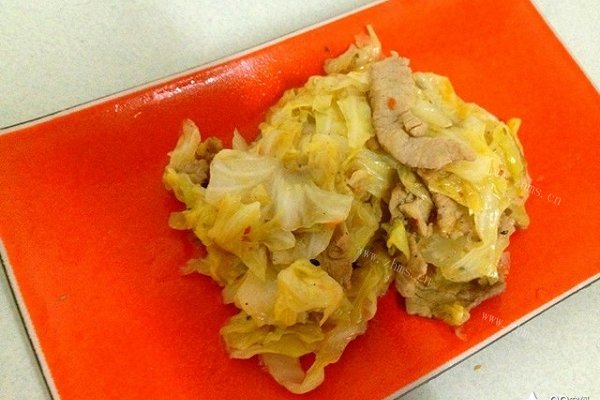 白菜炒肉丝