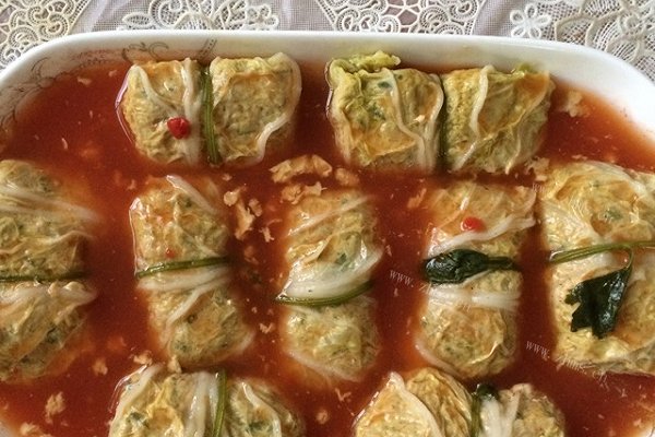 茄汁菜包肉