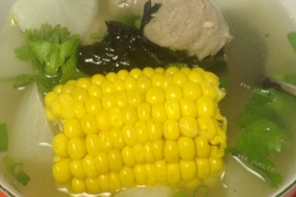 清甜的萝卜 牛肉丸汤