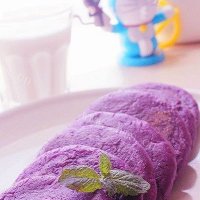 自制奶酪紫薯饼