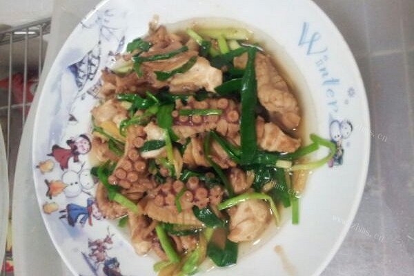 家常爆炒章鱼