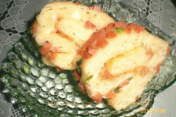 不用揉的无黄油美味面包-肉松面包卷