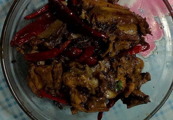 辣炒鸡架