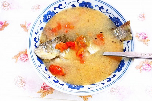 番茄鲫鱼汤
