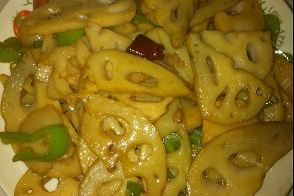 家常炒藕片