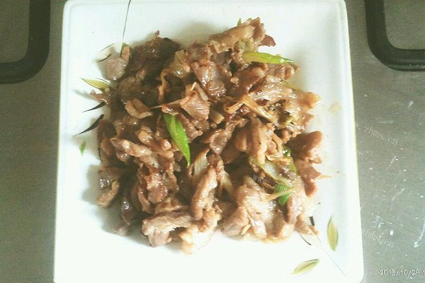 简易版葱爆羊肉